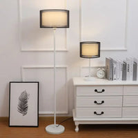 Minimalist LED Floor Lamp - Modern Aluminum Design with Remote Control