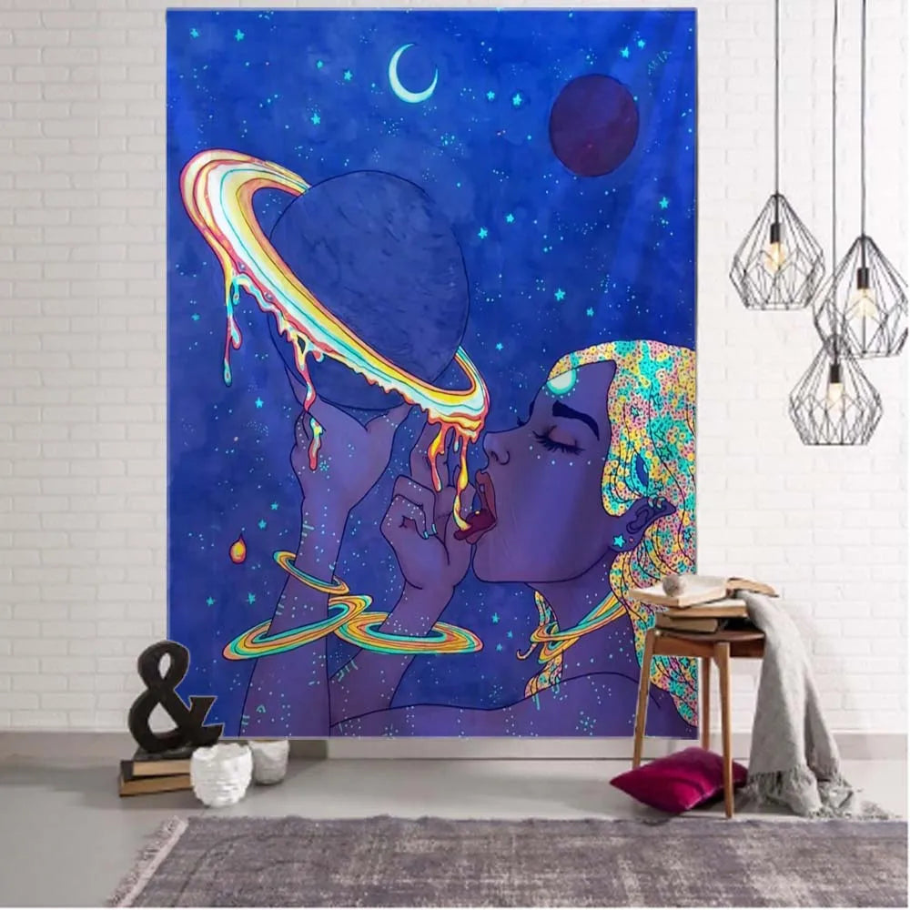 Hippie Wall Big Tapestry - Boho-Chic Canvas Wall Decor 230x150cm