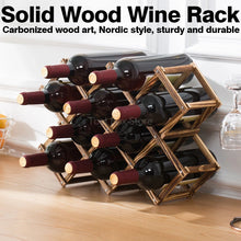 Collapsible Six-Bottle Wooden Wine Rack