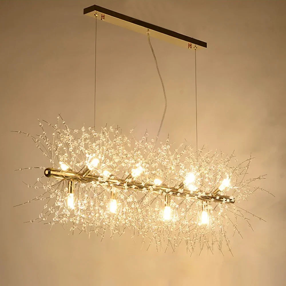 Crystal Dandelion Floral Chandelier