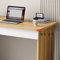 Minimalist Gaming Desk - Sleek Wood Design with Storage