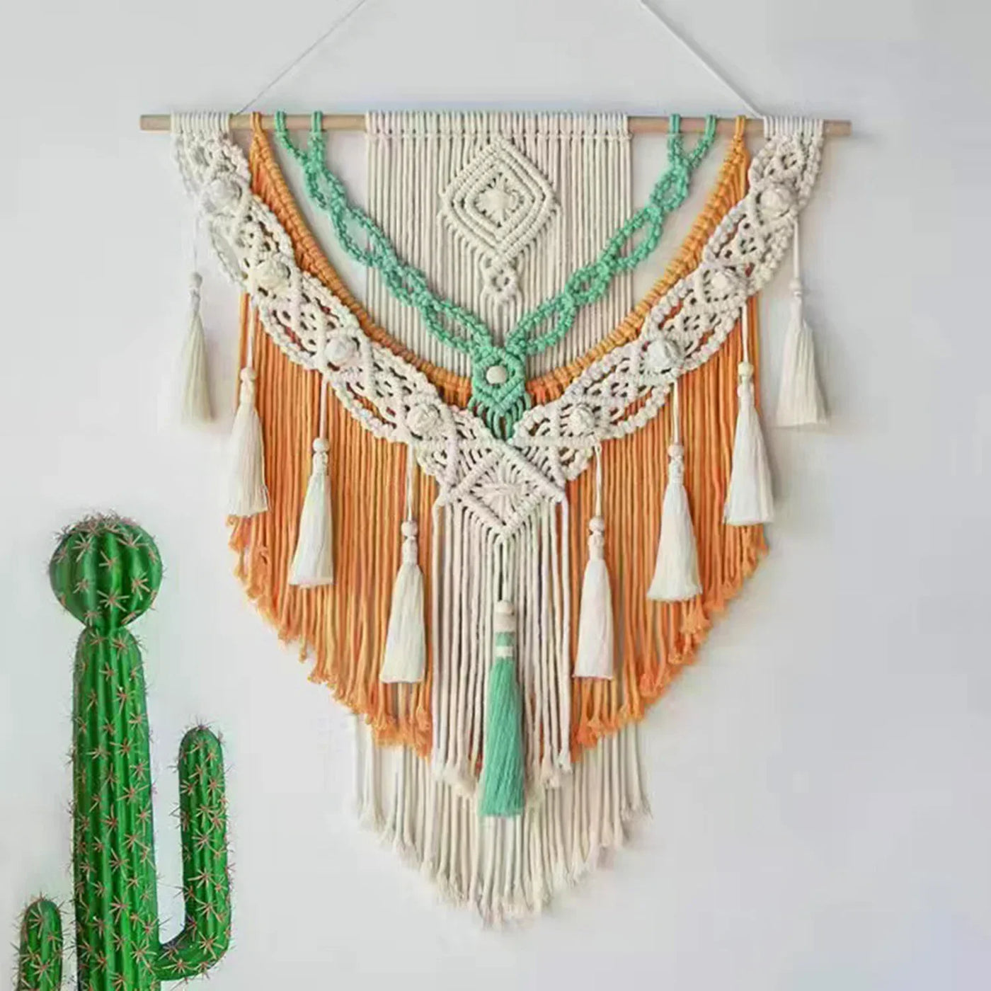 Mini Macrame Wall Hanging - Handwoven Boho Decoration