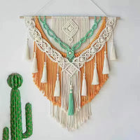 Mini Macrame Wall Hanging - Handwoven Boho Decoration