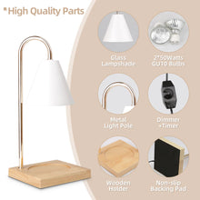 Dimmable Gold Glass Bedside Lamp