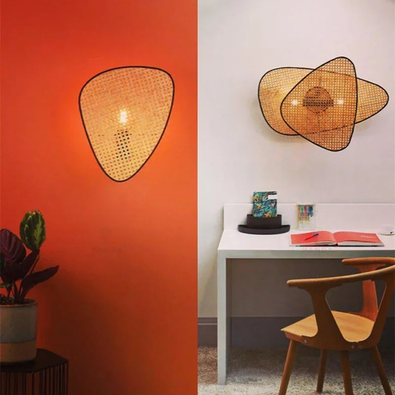 Handwoven Rattan Designer Chandelier