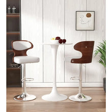 Wrought Iron Leather Barstool