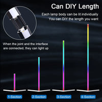 LED Floor Lamp with Remote Control - Music Sync RGB Color Changing Light