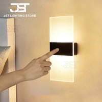 Mini 3W/6W LED Acrylic Wall Lamp - Dimmable Touch Control