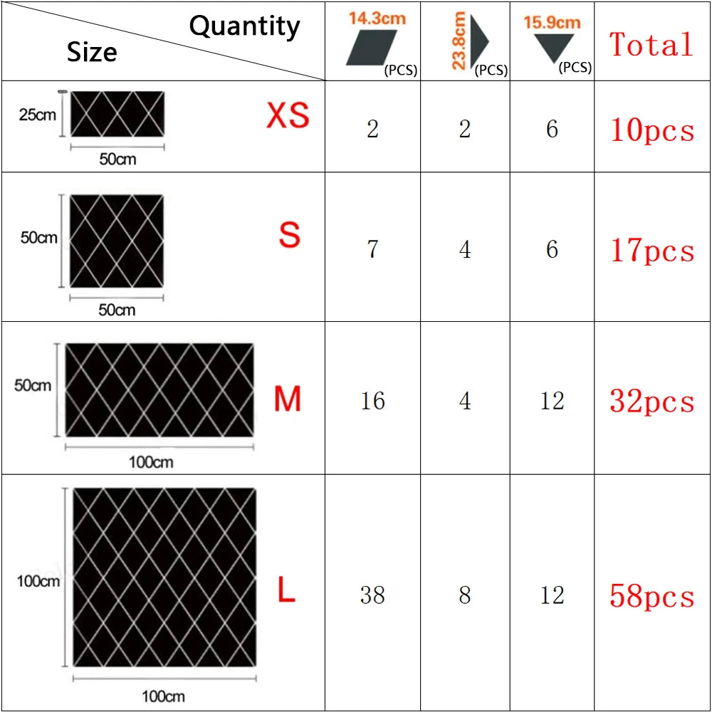 Modern Acrylic Mirror Stickers