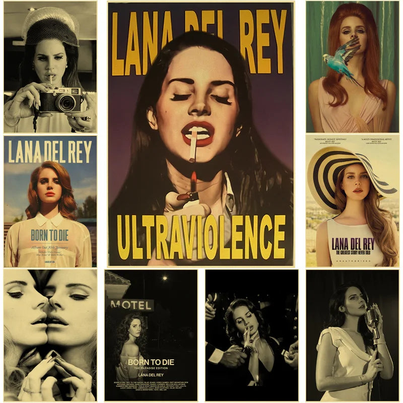 Lana Del Rey Poster - Canvas Wall Art Music Print