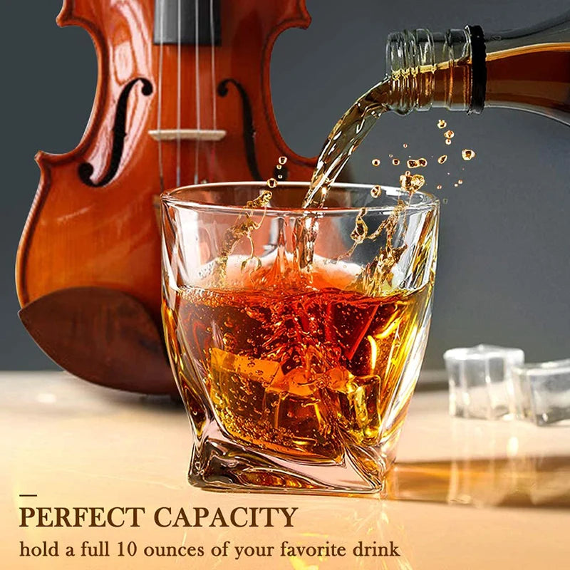 Old Fashioned Whiskey Glass - Classic Hexagon 300ML
