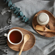 Six-Piece Natural Wood Tableware Set