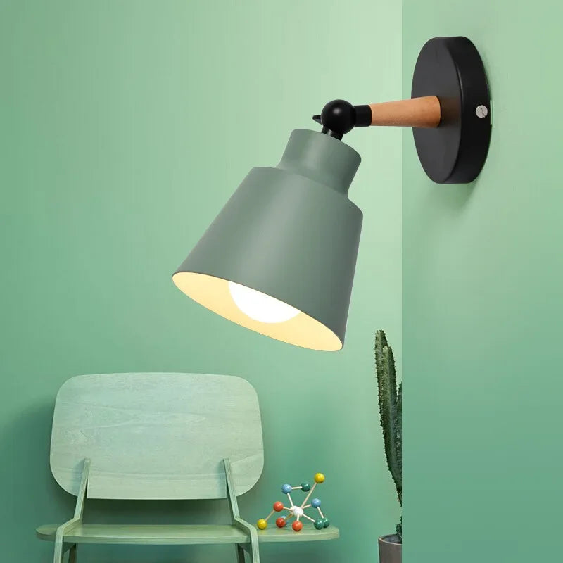 Nordic Wood Indoor Wall Lamp