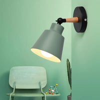 LED Nordic Style Indoor Wall Lamp - Wood & Plastic Modern Design