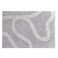 Japanese Minimalist Carpet - Geometric Polyester Design