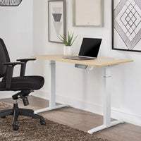 Height-Adjustable Computer Desk with Drawer - Classic Design