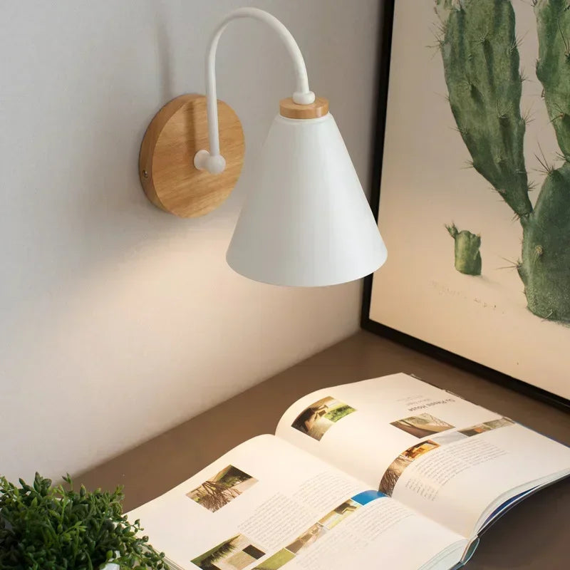 Nordic Fabric Shade Wall Lamp
