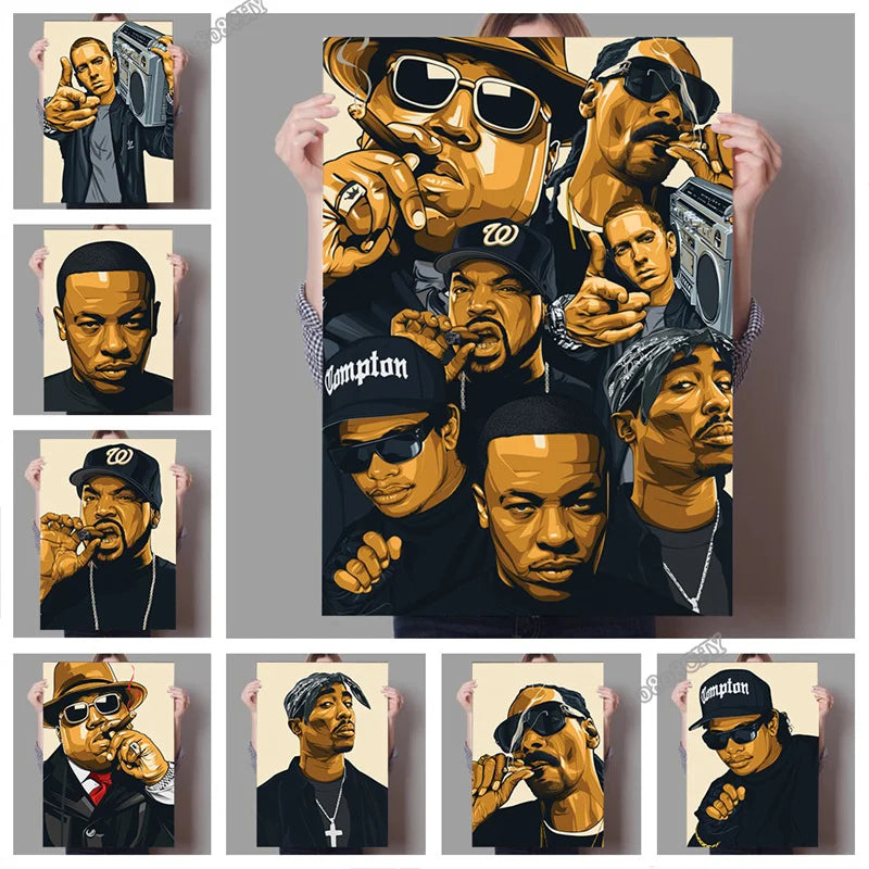 Hip Hop Snoop Dogg Star Poster - Premium Canvas Wall Art