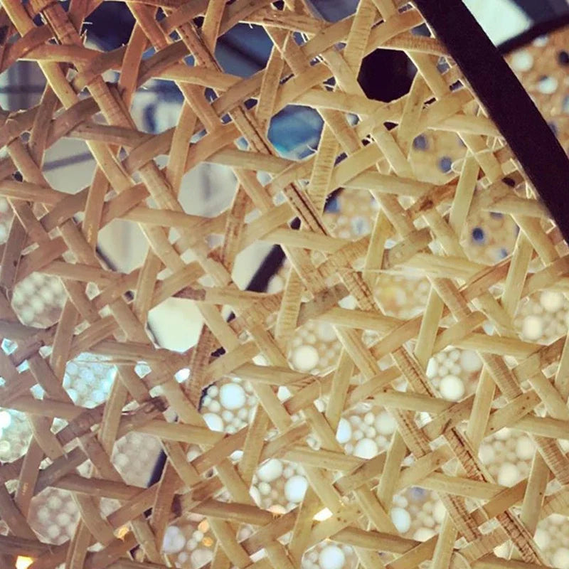 Handwoven Rattan Designer Chandelier
